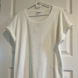 Lularoe Misty Knit Dolman Mixed Media top size L